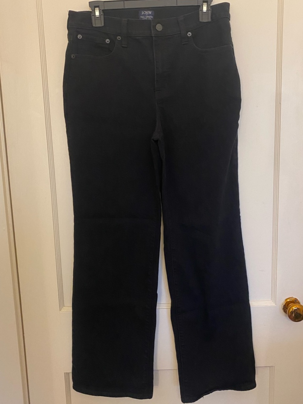 J. Crew Women's Black Wide-Leg Jeans